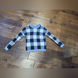 Cyrus Cozy Buffalo Print Sweater